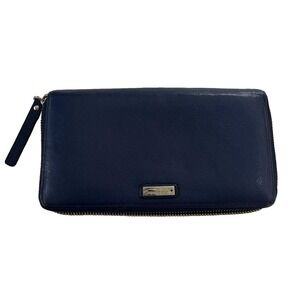 Kate Spade Blue wallet zip around large